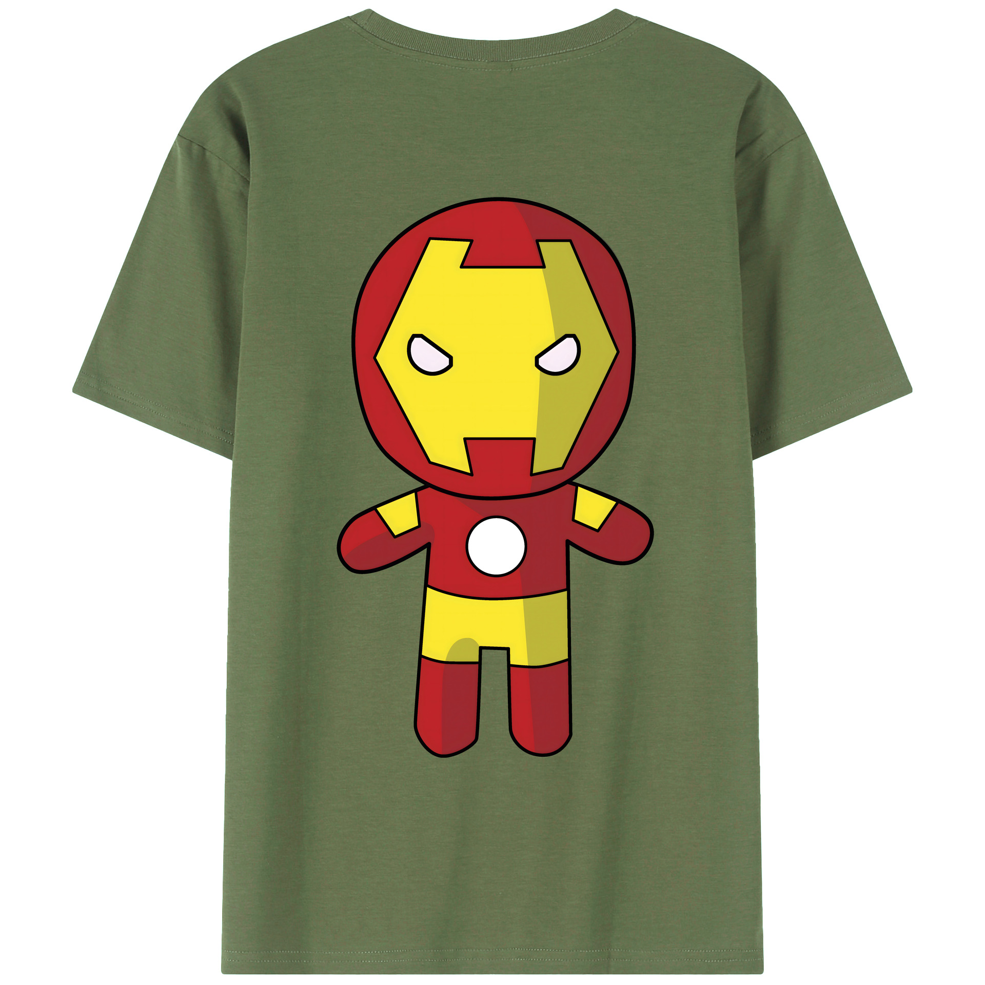 （画像用） アベンジャーズ The Avengers 綿100％ メンズ半袖Tシャツ（バックプリント） 通気性